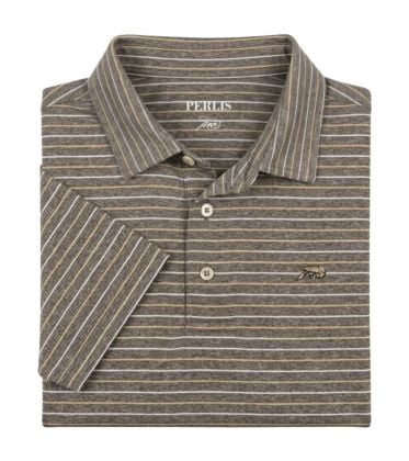 Crawfish Gameday Heather Stripe Performance Polo