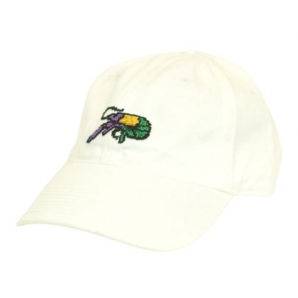 Tri Color Mardi Gras Needlepoint Hat by Smathers & Branson