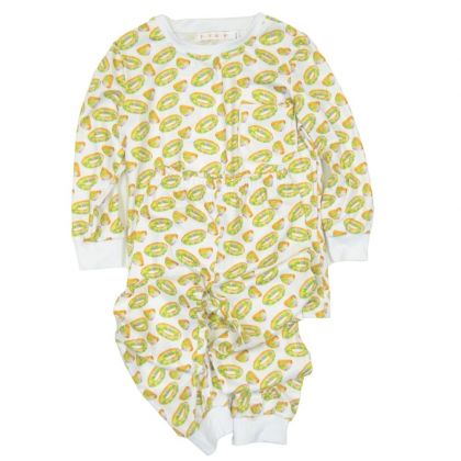 Youth King Cake Two Piece Pajama Set by The Printed Press
