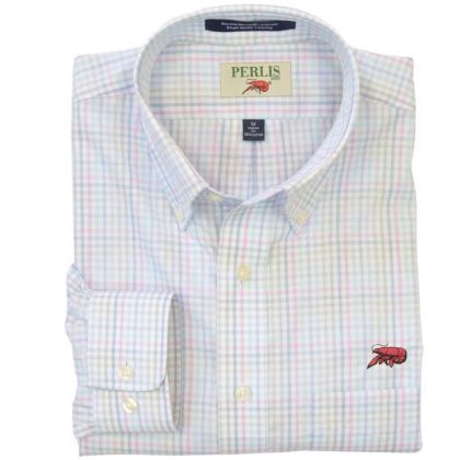Crawfish Pastel EoE Check Wrinkle Free Classic Fit
