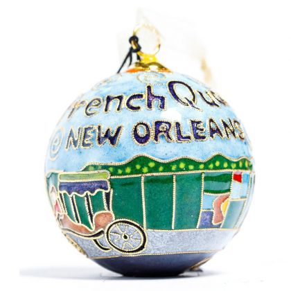 FRENCH QUARTER 24K GOLD PLATED ORNAMENT BY KITTY KELLER