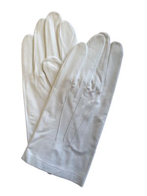 White Leather Formal Gloves by Hilts Willard Co.