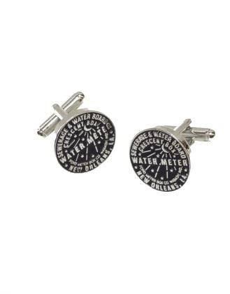 cufflinks that have the words "water meter" on it