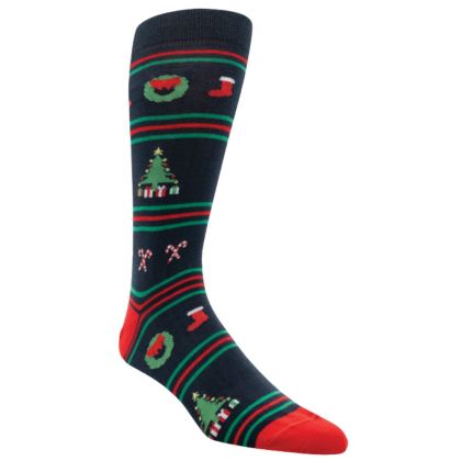 Crawfish Christmas Motif Pima Cotton Sock