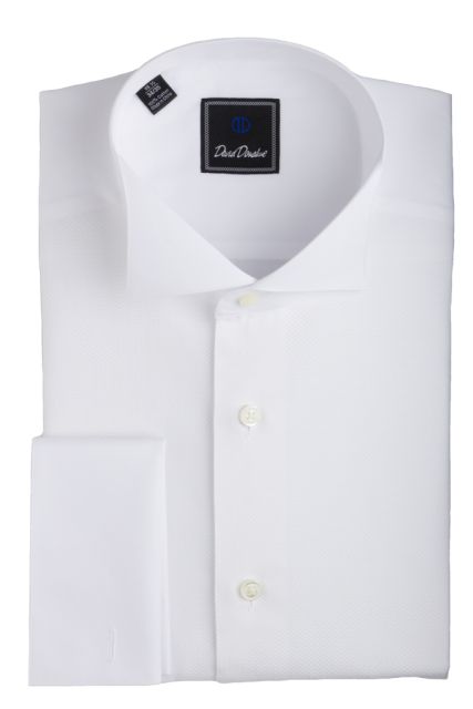 "White formal shirt by David D