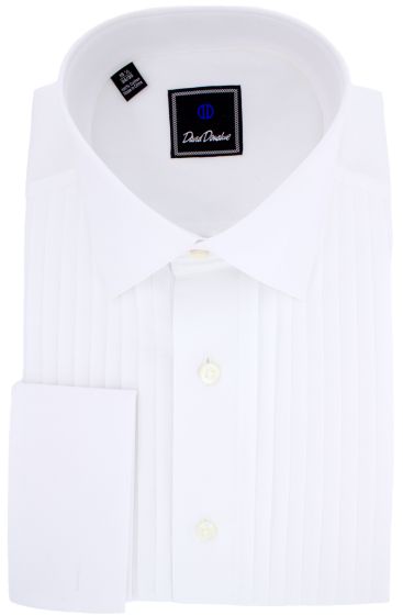 Pleated Bib Spread Collar Tuxedo Shirt Pleated Bib Spread Collar Tuxedo Shirt