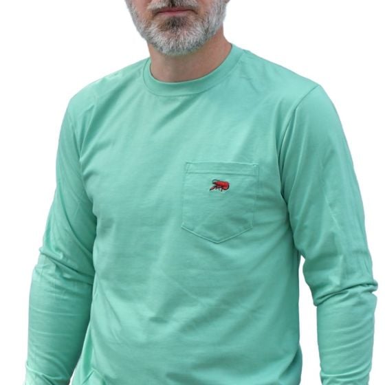 Crawfish Long Sleeve Pocket Tee