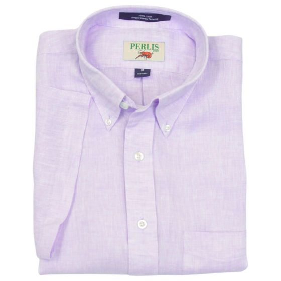 Perlis 1939 100% Linen Classic Fit Sport Shirt