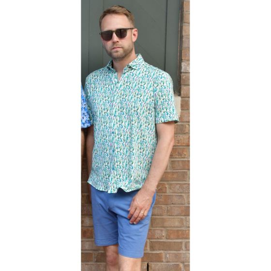 cactus dress shirt Men's TEK Western Cactus Print Long Sleeve Shirt